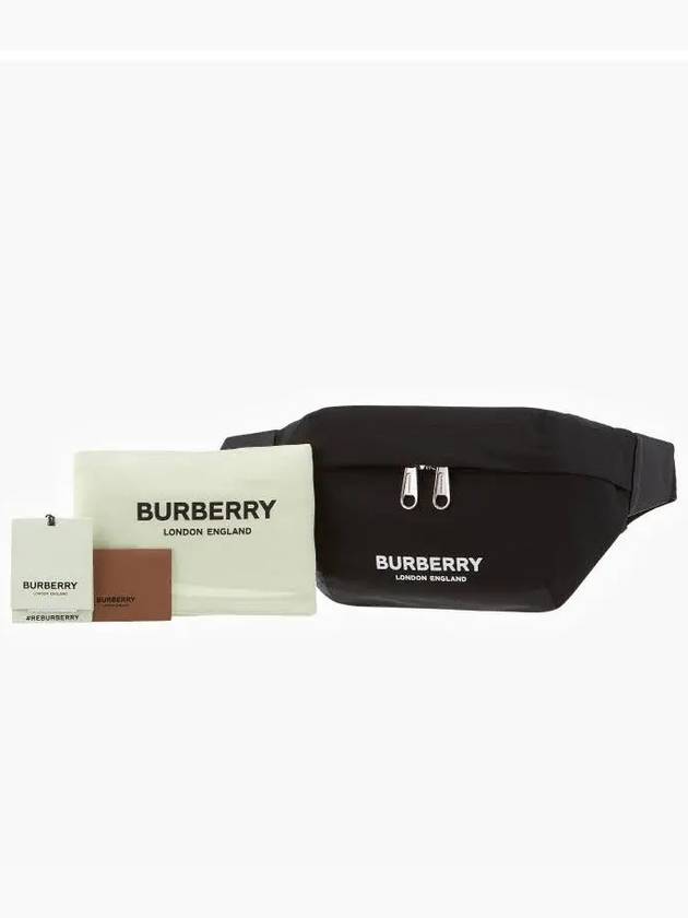 Logo Print Nylon Sonny Bum Belt Bag Black - BURBERRY - BALAAN 4