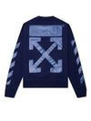 Rubber Arrow Skate Sweatshirt Blue - OFF WHITE - BALAAN.