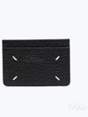 Grain Leather Stitch Card Wallet Black - MAISON MARGIELA - BALAAN 2