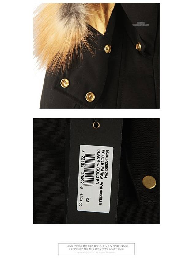 Women's Gold Fur Wafan Long Padding Black - MOOSE KNUCKLES - BALAAN 8