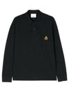 Anafikolo Embroidery Logo Long Sleeve Polo Shirt Black - ISABEL MARANT - BALAAN 2