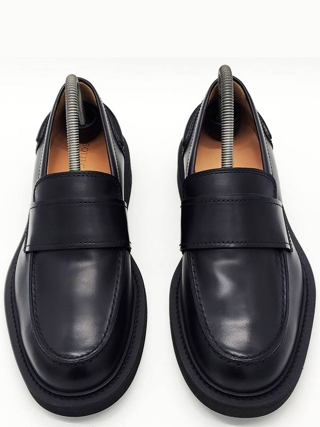 Men s Brushed Calfskin Loafers Black - BOTTEGA VENETA - BALAAN 5