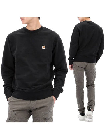 Fox Head Patch Regular Sweatshirt LM00301KM0001 BLACK - MAISON KITSUNE - BALAAN 1