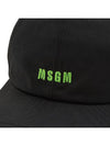 Embroidered Logo Ball Cap Black - MSGM - BALAAN 7