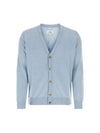 Cashmere Back Stitch Cardigan Pale Blue - MAISON MARGIELA - BALAAN 2