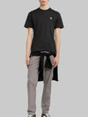 Logo Patch Short Sleeves T-Shirt Black - STONE ISLAND - BALAAN 6