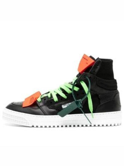 Off Court 3.0 Leather High Top Sneakers Black - OFF WHITE - BALAAN 2