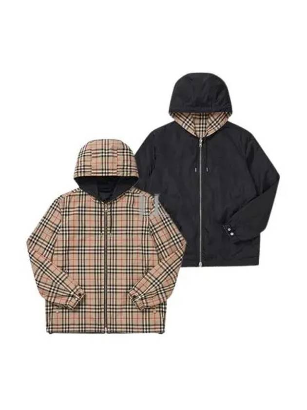 Reversible Vintage Check Hooded Jacket Archive Beige - BURBERRY - BALAAN 2