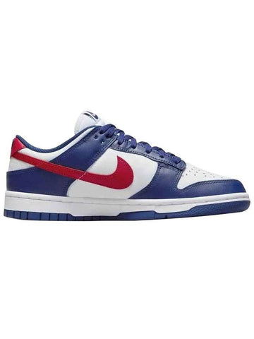 Women's Dunk Low Top Sneakers University Red Royal - NIKE - BALAAN 1