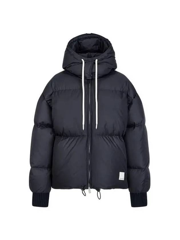 Women s Detachable Hood Mix Down Padded Jacket Black 271156 - EMPORIO ARMANI - BALAAN 1