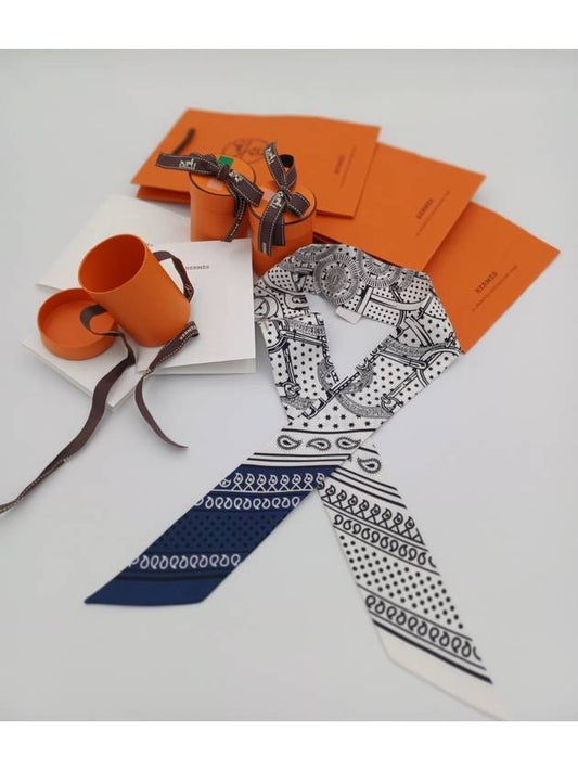 Eperon D'Or Bandana Twilly Scarf Blanc - HERMES - BALAAN 2