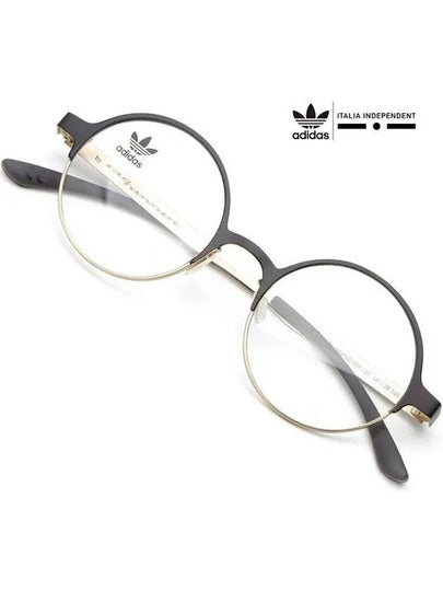 Glasses frame AOM004O 009 120 black gold round - ADIDAS - BALAAN 2