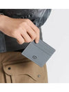 CD Icon Grained Calfskin Card Wallet Grey - DIOR - BALAAN 6