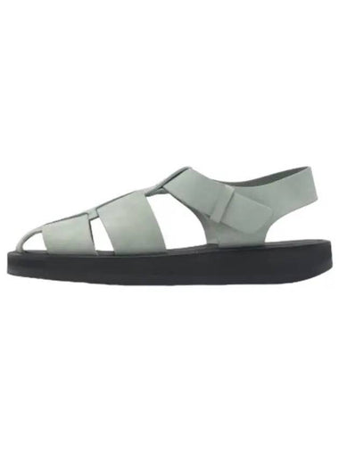 Fisherman leather sandals turquoise - THE ROW - BALAAN 1