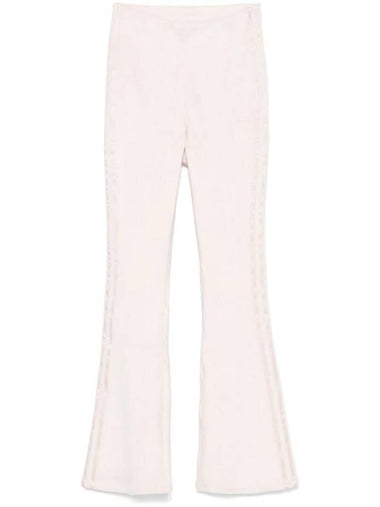 3 Stripe Flare Leggings Ivory - ADIDAS - BALAAN 1