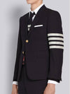 Plain Weave Suiting 4 Bar Classic Sport Jacket Jacket Navy - THOM BROWNE - BALAAN 4