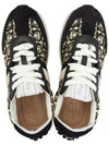 Gancini Monogram Low Top Sneakers Black Beige - SALVATORE FERRAGAMO - BALAAN 3