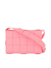 Cassette Intrecciato Small Cross Bag Pink - BOTTEGA VENETA - BALAAN 1