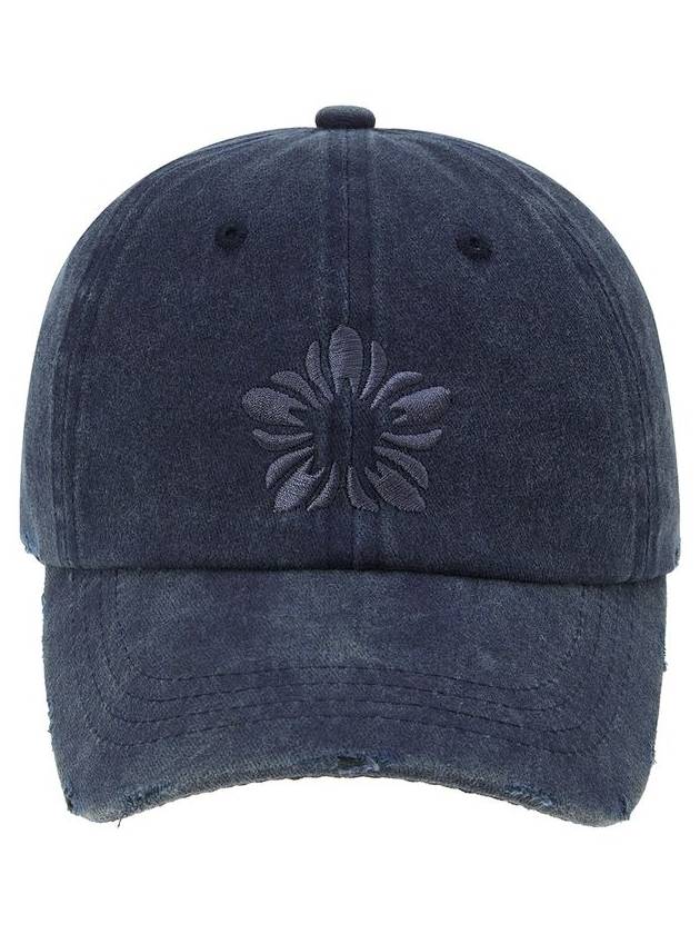 Mugung Embroidered Pigment Ball Cap Navy - ULKIN - BALAAN 2