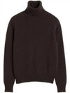 Cashmere Turtleneck Dark Coffee - AMI - BALAAN 2