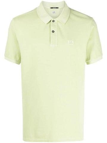 24/1 Piquet Resist Dyed Polo Shirt Green - CP COMPANY - BALAAN 1