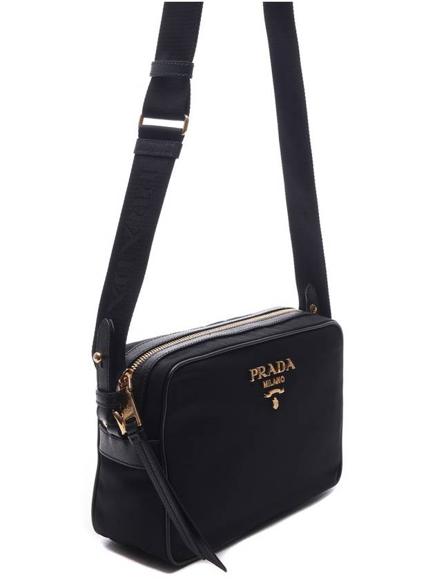 Gold Logo Pocono Cross Bag Black - PRADA - BALAAN 4