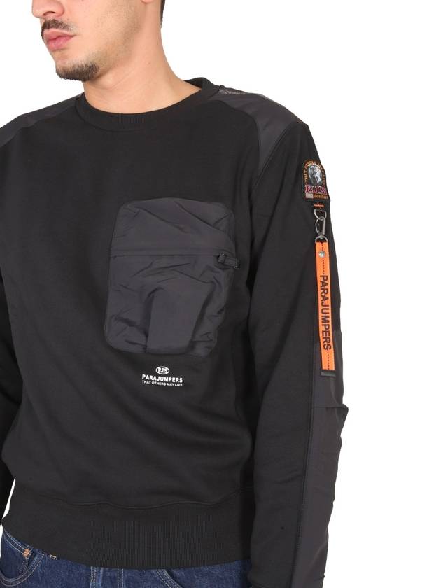 SWEATSHIRT WITH LOGO PATCH - PARAJUMPERS - BALAAN 4