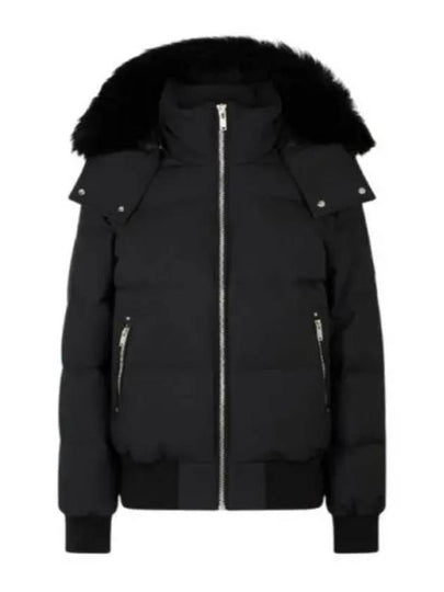 Cloud Shearling Bomber Jacket Black - MOOSE KNUCKLES - BALAAN 2