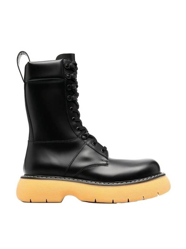 Bounce Contrast Sole Walker Boots Black - BOTTEGA VENETA - BALAAN 1