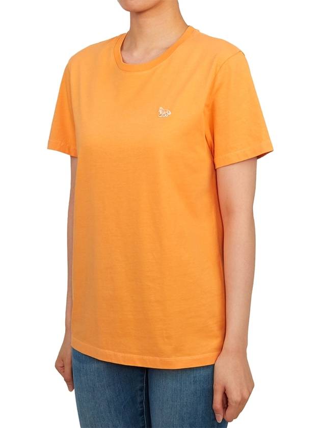 Baby Fox Patch Regular Short Sleeve T-Shirt Orange - MAISON KITSUNE - BALAAN 3