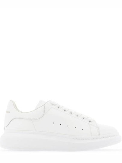 Oversized Leather Tab Low Top Sneakers White - ALEXANDER MCQUEEN - BALAAN 2