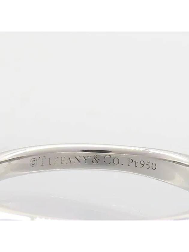 Tiffany PT950 Platinum 0 56 Carat VS1 H Color BRILLIANT Cut Diamond Wedding Ring - TIFFANY & CO. - BALAAN 5