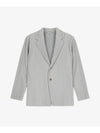 Pleated Single Breasted Jacket Grey - ISSEY MIYAKE - BALAAN 1