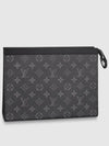 Pochette Voyage Monogram Eclipse Pouch Bag Black - LOUIS VUITTON - BALAAN 2