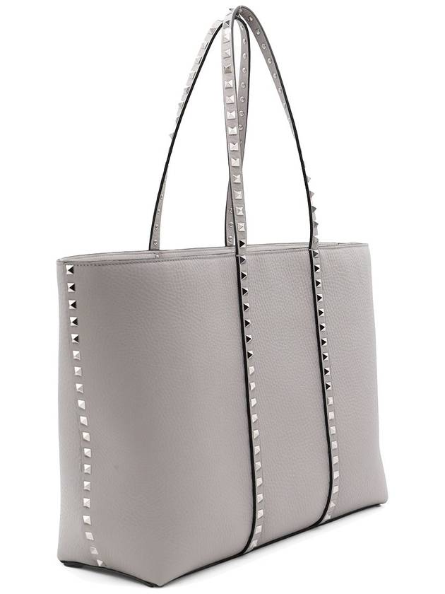 Valentino Garavani Grey Leather Totes - VALENTINO - BALAAN 3