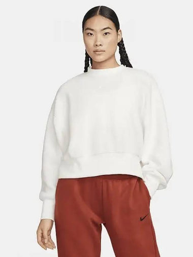 Sportswear Plush Women s Mod Crop Crew Neck Sweatshirt DQ6845 133 700052 - NIKE - BALAAN 1