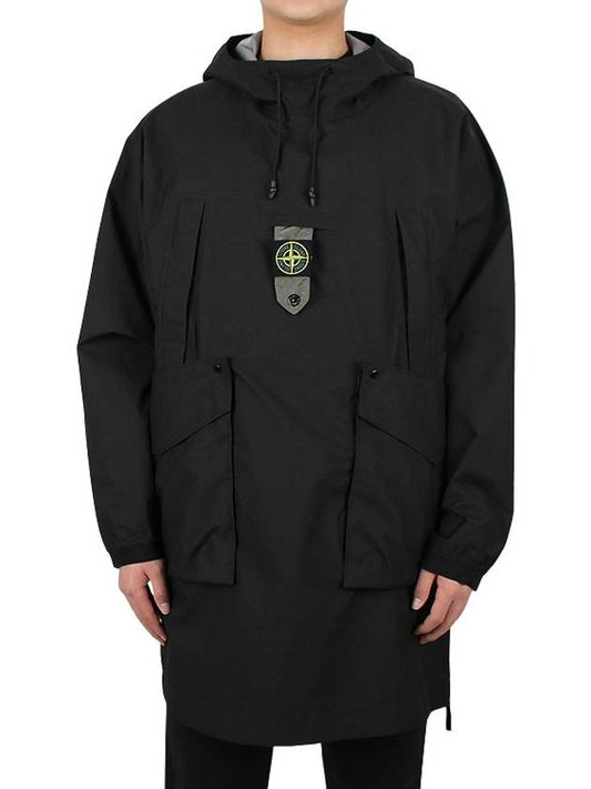 Men's Ripstop Gore-Tex Hooded Jacket Black - STONE ISLAND - 2