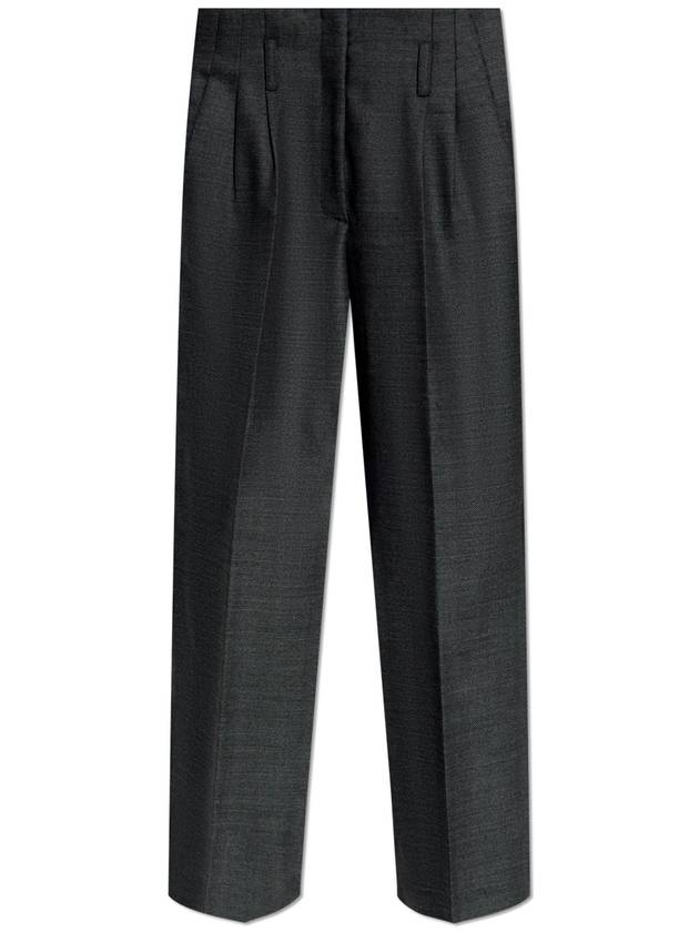 Forte_forte Wool Trousers With Crease, Women's, Grey - FORTE FORTE - BALAAN 1