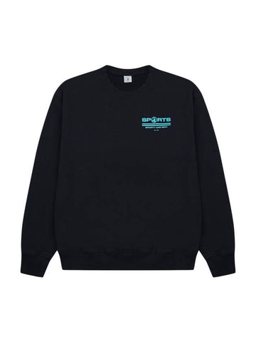 Crew Neck Sweatshirt Black - SPORTY & RICH - BALAAN 1