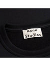 Logo Print Crew Neck Sweatshirt Black - ACNE STUDIOS - BALAAN 5