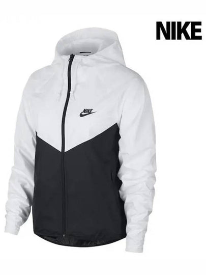 Women s Windrunner Windbreaker Jacket White Black - NIKE - BALAAN 2