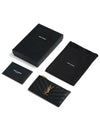 Monogram Fragment Zipper Card Wallet Black - SAINT LAURENT - BALAAN 5