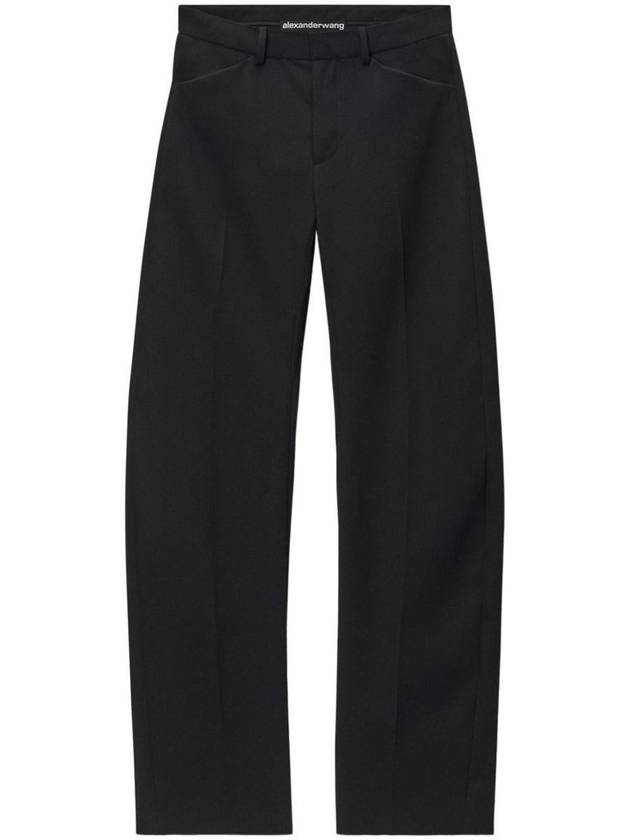 Alexander Wang Mid-Rise And Bow Leg Wool Trousers Clothing - ALEXANDER WANG - BALAAN 1