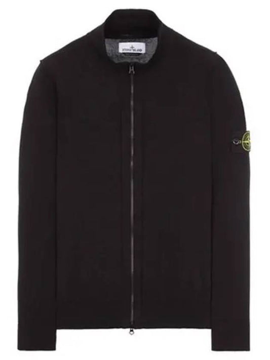 Wapen cotton zip up cardigan black men s jacket 270815 - STONE ISLAND - BALAAN 1