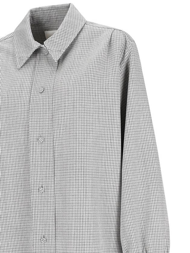 LONG SLEEVE WOOL SHIRT WITH REMOVABLE CLIPS - JIL SANDER - BALAAN 3