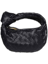 Jodie Intrecciato Small Tote Bag Black - BOTTEGA VENETA - BALAAN 2