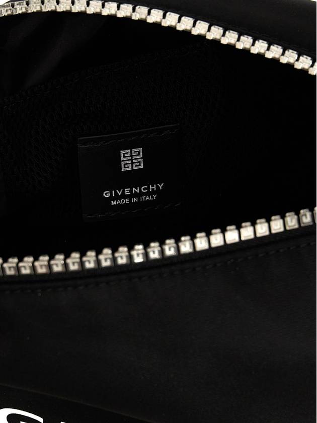 Logo Print Zipped Pouch Bag Black - GIVENCHY - BALAAN 5