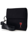 Logo Strap Half Wallet Black - AMI - BALAAN 3