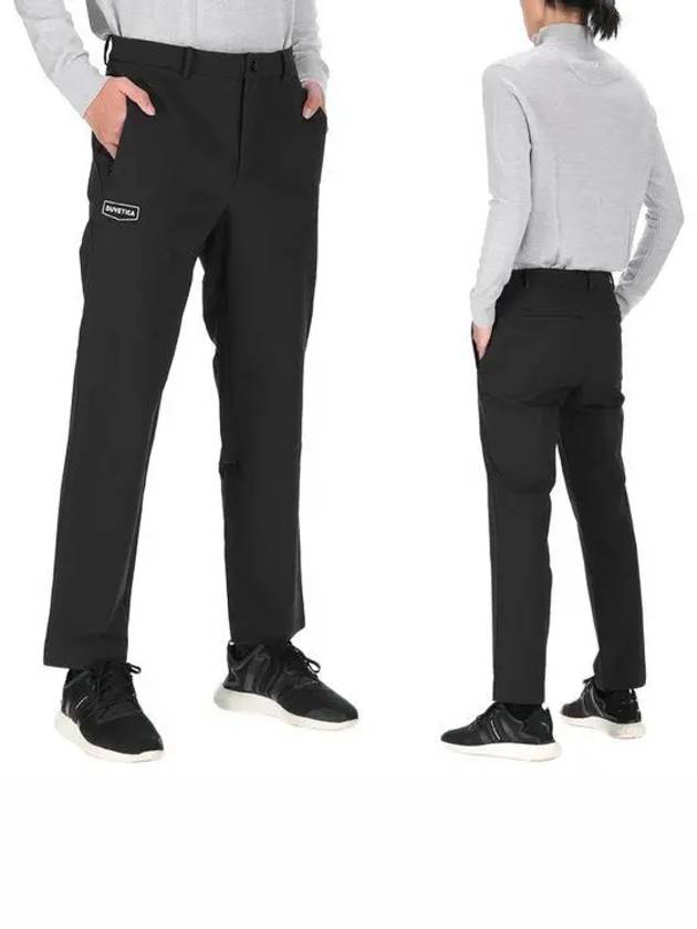 Rocaforte Logo Straight Pants Black - DUVETICA - BALAAN 2