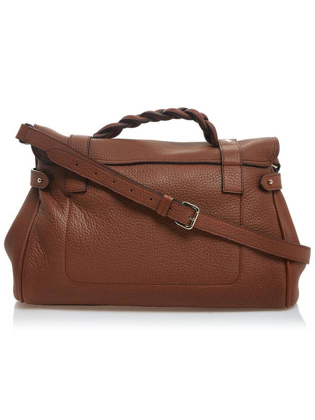 Alexa Medium Heavy Grain Tote Bag Chestnut - MULBERRY - BALAAN 4